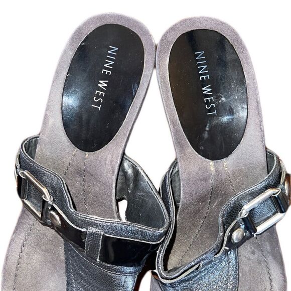 Nine West Black Size 8 1/2 Sandals - Picture 3 of 7